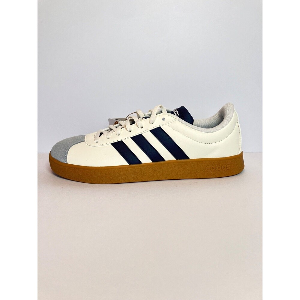 NEW ADIDAS VL Court Base Women's size 9 JI1766 White/ Navy
